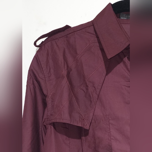 Jeansian size XXL Maroon Burgundy Button Down Punk Rock Style Long Sleeve Dress - Picture 11 of 11